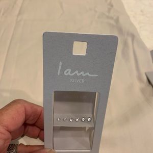 Sterling cubic post earrings